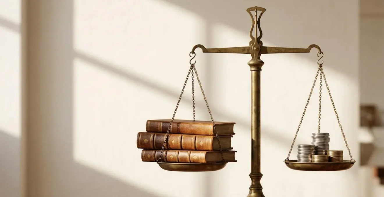 Abstract composition exploring the concept of heritage value in luxury fashion pricing