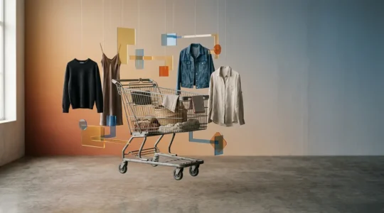 Abstract representation of the psychology behind impulse buying and consumer decision-making in modern retail